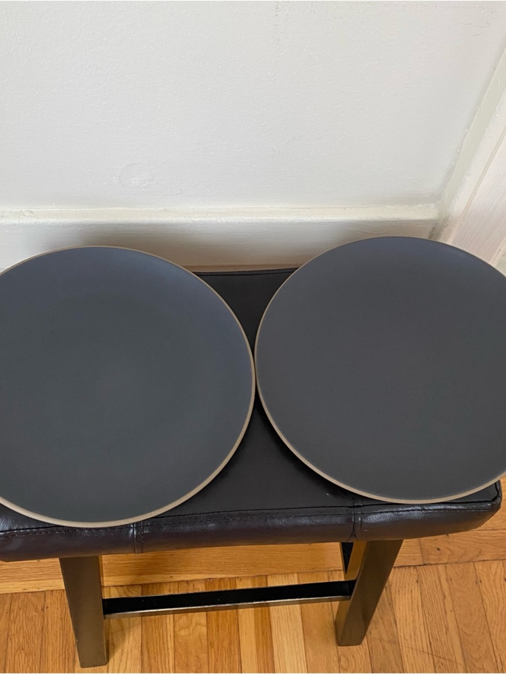$104 Heath Ceramics Slate Indigo Coupe Dinner Plates (2 pcs) , 11'' Diameter